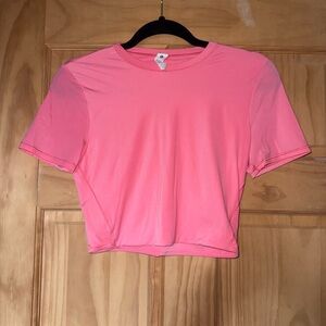 Lululemon Athletica Coral Pink Crop Top